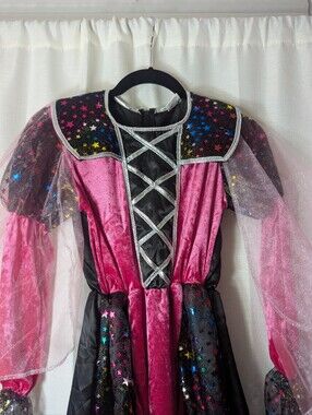 Pink and Black Starry Fairy Halloween Costume for Kids